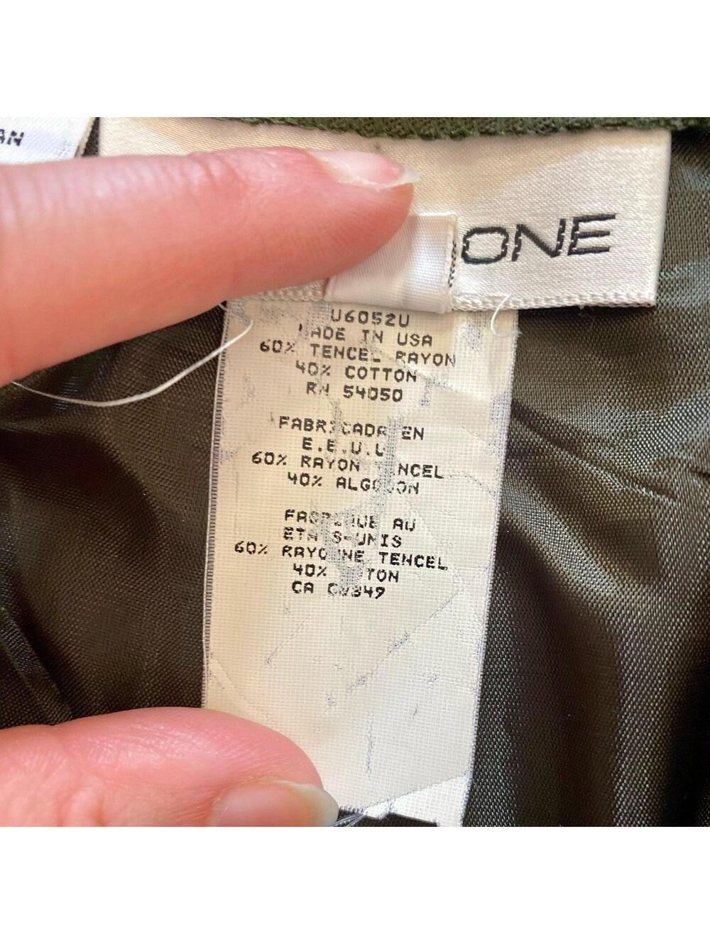 Evan Picone Vintage Green Trousers Pants Women 8 / 10 Medium - Picture 13 of 15